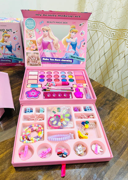 Princess Beauty & Makeup Toy Set  Kids Princess Makeup & Accessory Kit  My Beauty Makeup & Nail Art Set for Girls