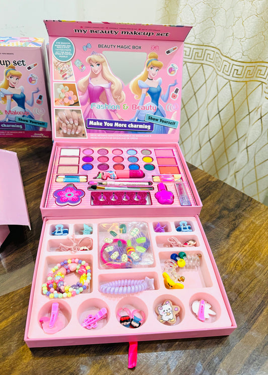Princess Beauty & Makeup Toy Set  Kids Princess Makeup & Accessory Kit  My Beauty Makeup & Nail Art Set for Girls