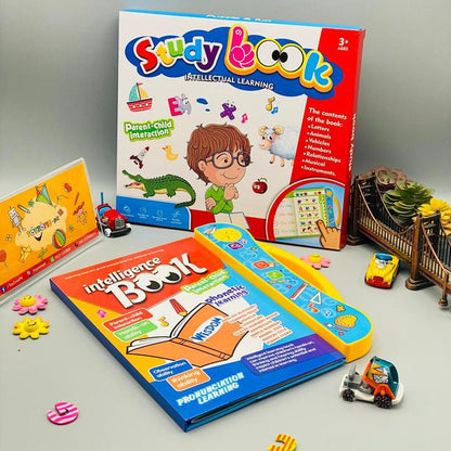 Interactive Kids Study Book Smart Learning Study Book Kids Intelligence Learning Book Interactive Educational Book Talking Study Book for Kids Early Learning Activity Book Fun Learning Study Book Kids Interactive Learning Book