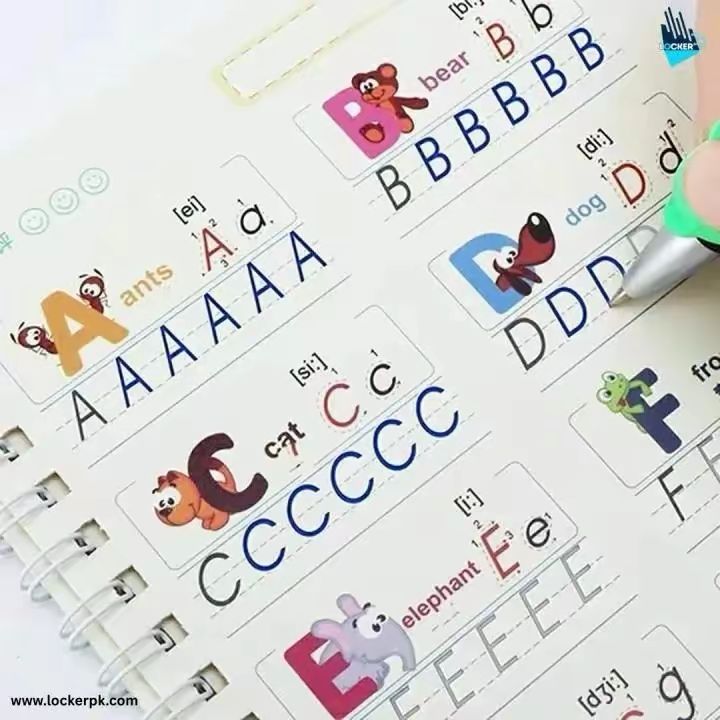 Sank Magic book Practice Copybook for Kids | Face Value Pack of 4