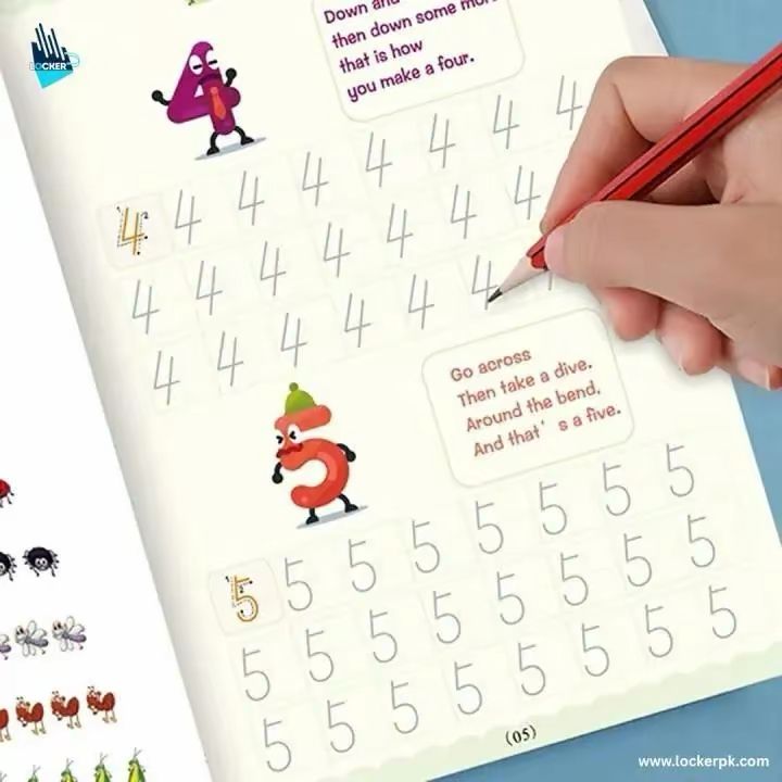 Sank Magic book Practice Copybook for Kids | Face Value Pack of 4