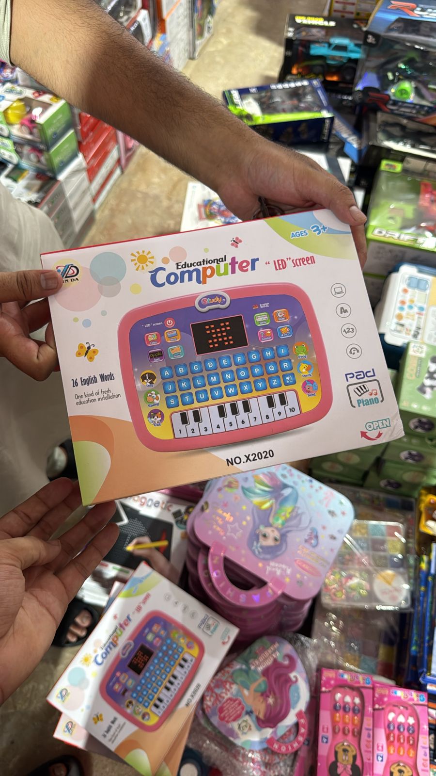Educational Computer Pad LED Screen Piano - KidsMall Pakistan