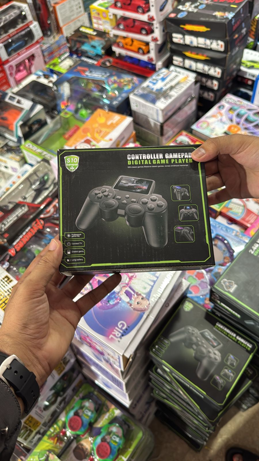 S10 Controller Gamepad Digital Game Player with Built-in Screen - KidsMall Pakistan