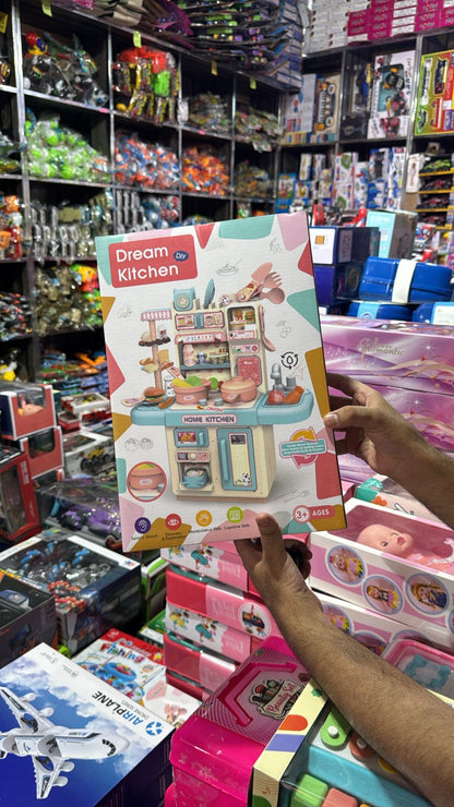 Dream DIY Kitchen Home Kitchen Playset with Stove Oven Sink - KidsMall Pakistan