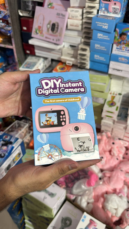 DIY Instant Digital Camera for Kids Pink Blue with Instant Print - KidsMall Pakistan