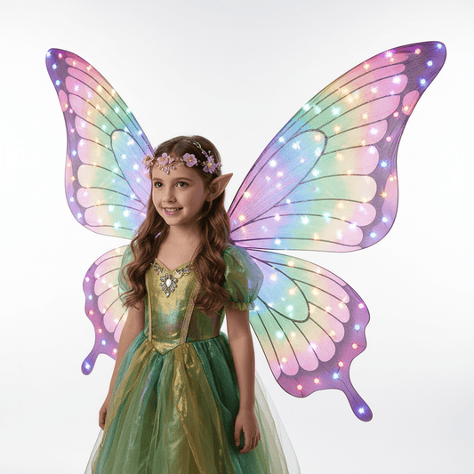 Butterfly Wings | Light-Up Fairy Elf Wings for Girls | Ages 3+ - KidsMall