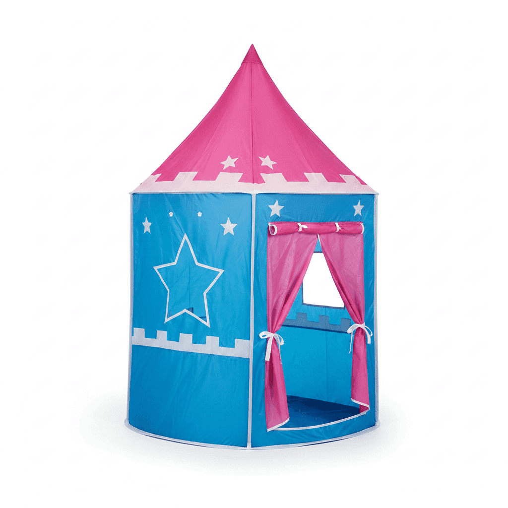 Children's Play Tent | Foldable Princess Castle Tent for Kids Indoor Outdoor - KidsMall