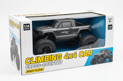 Climbing 4x4 Cross-Country RC Car | 1:14 Scale 2.4G Spray Off-Road Vehicle - KidsMall