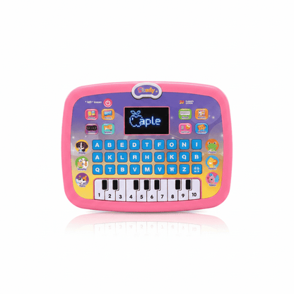 Educational Computer Pad with LED Screen & Piano | 26 English Words Learning Toy - KidsMall