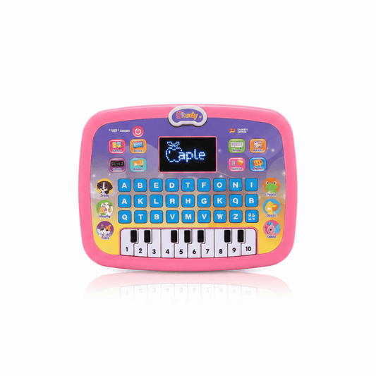Educational Computer Pad with LED Screen & Piano | 26 English Words Learning Toy - KidsMall