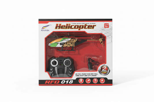 RC Helicopter RFD-018 box packaging mockup