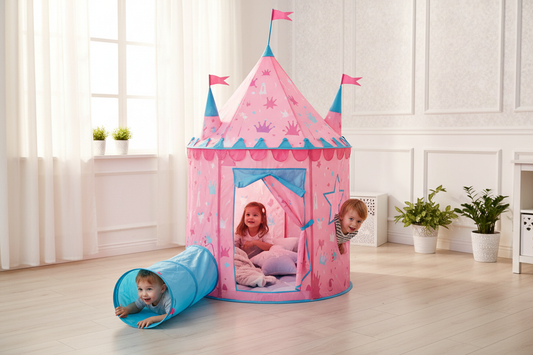 Children's Play Tent lifestyle shot kids playing inside