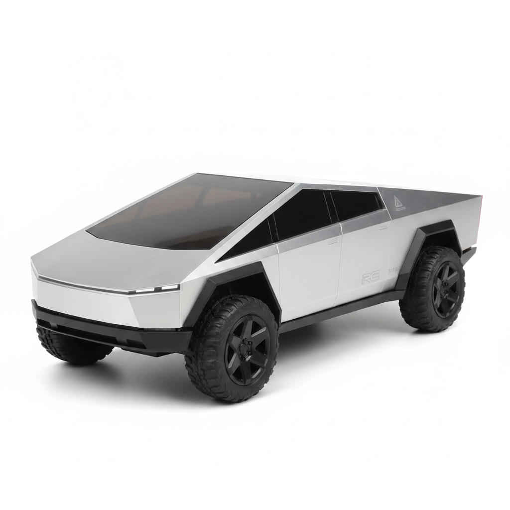 RC Cybertruck Model Car white background product photo