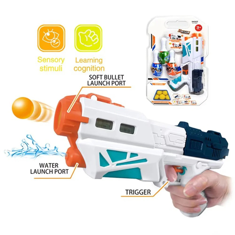 2 IN 1 SOFT BALL SHOOTING WATER GUN TOY