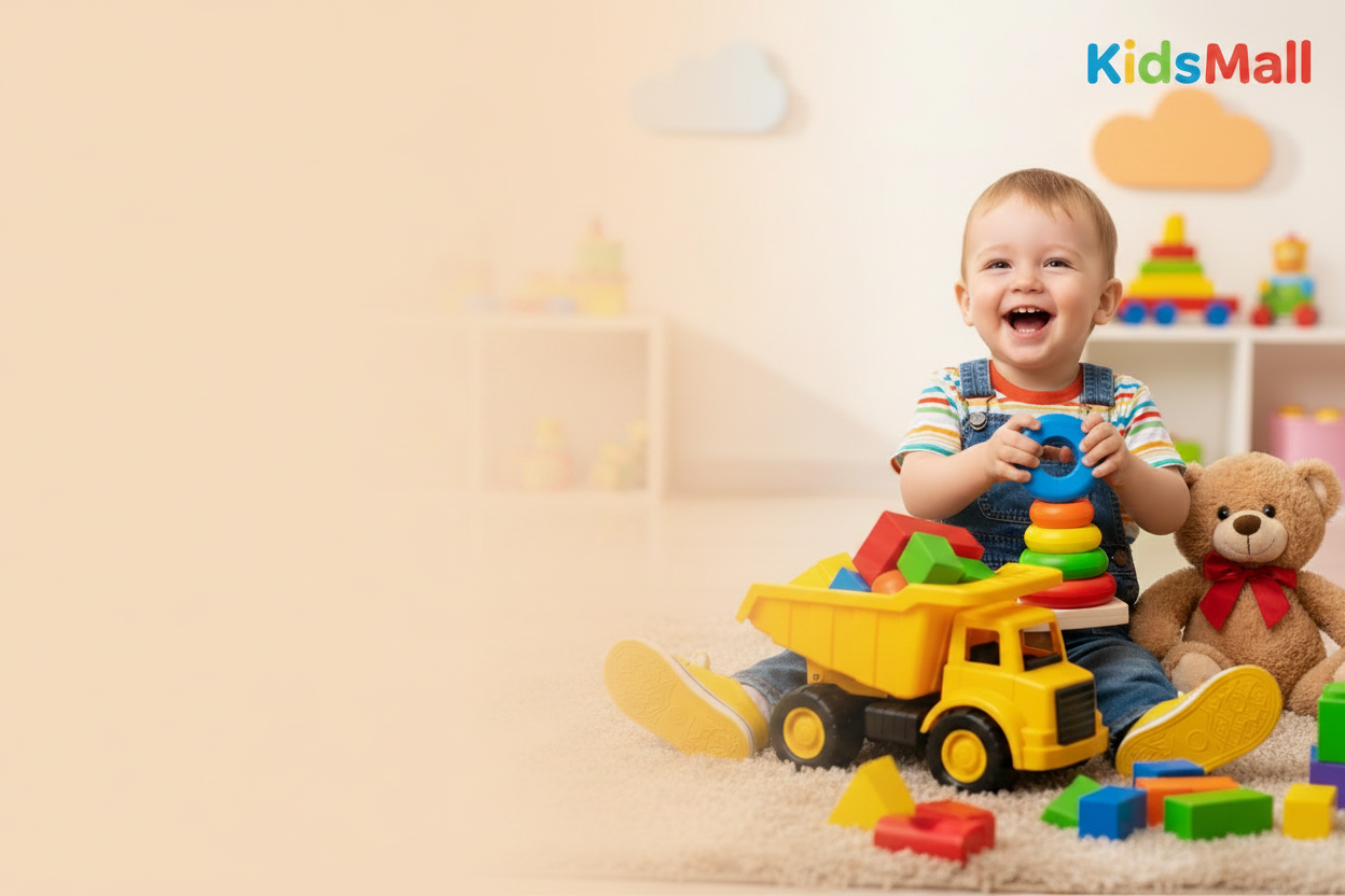 KidsMall Hero Banner #FEF6EE