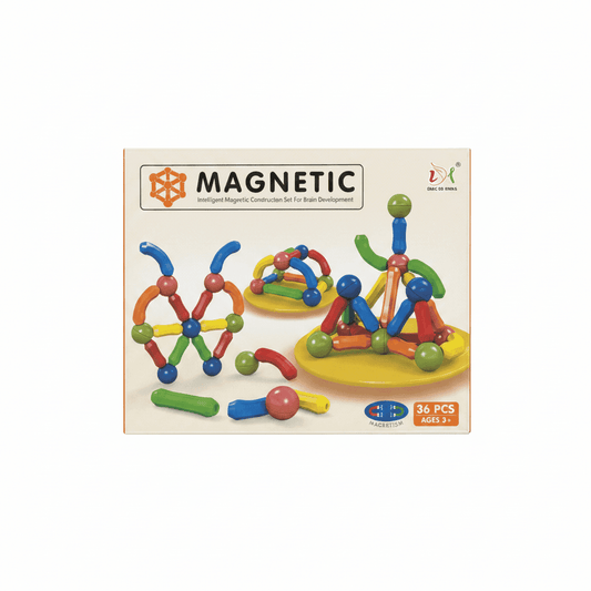 Magnetic Intelligent Construction Set 36 Pcs | Brain Development Toy for Kids - KidsMall