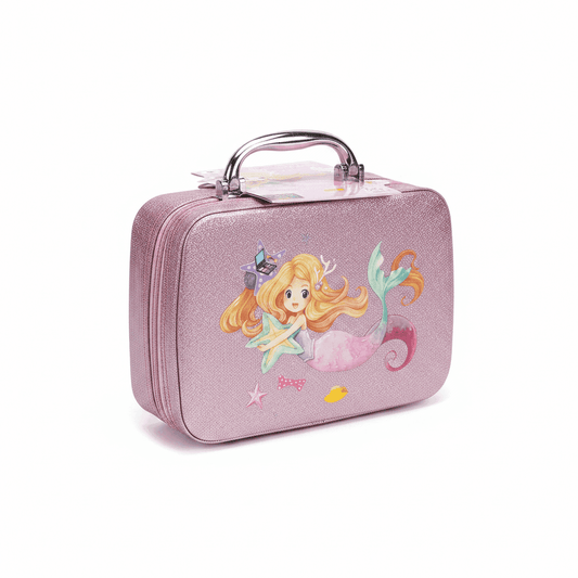 Mermaid Make Up Series Beauty Kit | Glitter Zipper Case for Girls - KidsMall