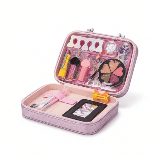 Mermaid Make Up Series Beauty Kit | Glitter Zipper Case for Girls - KidsMall
