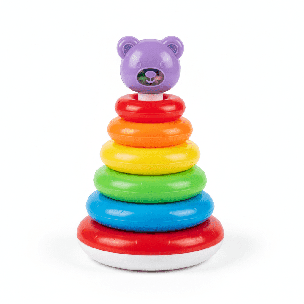 Rainbow Stacking Rings - KidsMall