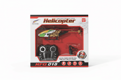 RC Helicopter RFD-018 | 2-Channel Infrared Remote Control Helicopter with Gyro - KidsMall