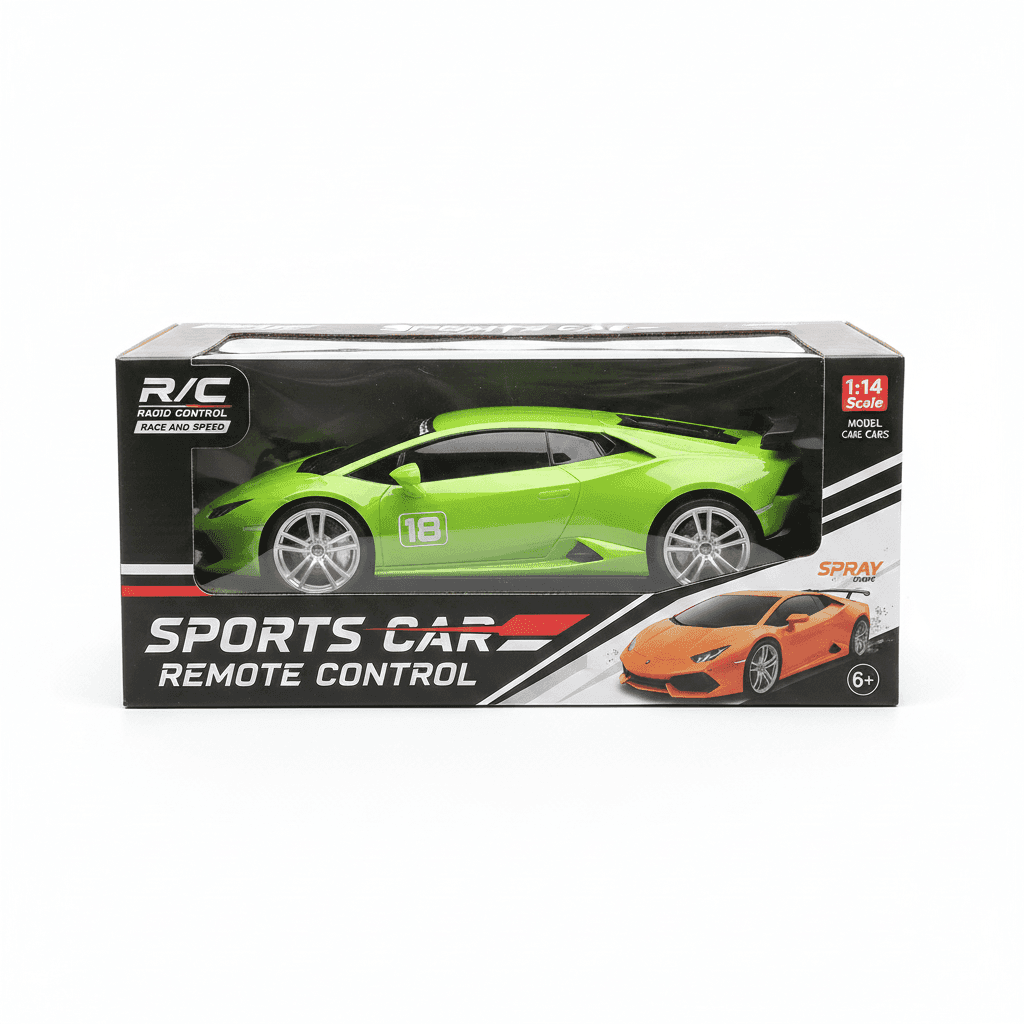 RC Sports Car Remote Control – 1:14 Scale | Spray + LED | Best Kids Toy Pakistan - KidsMall