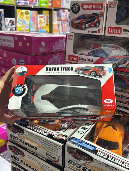 RC Spray Truck Remote Control Car with 3D Lights | Water Spray Effect - KidsMall