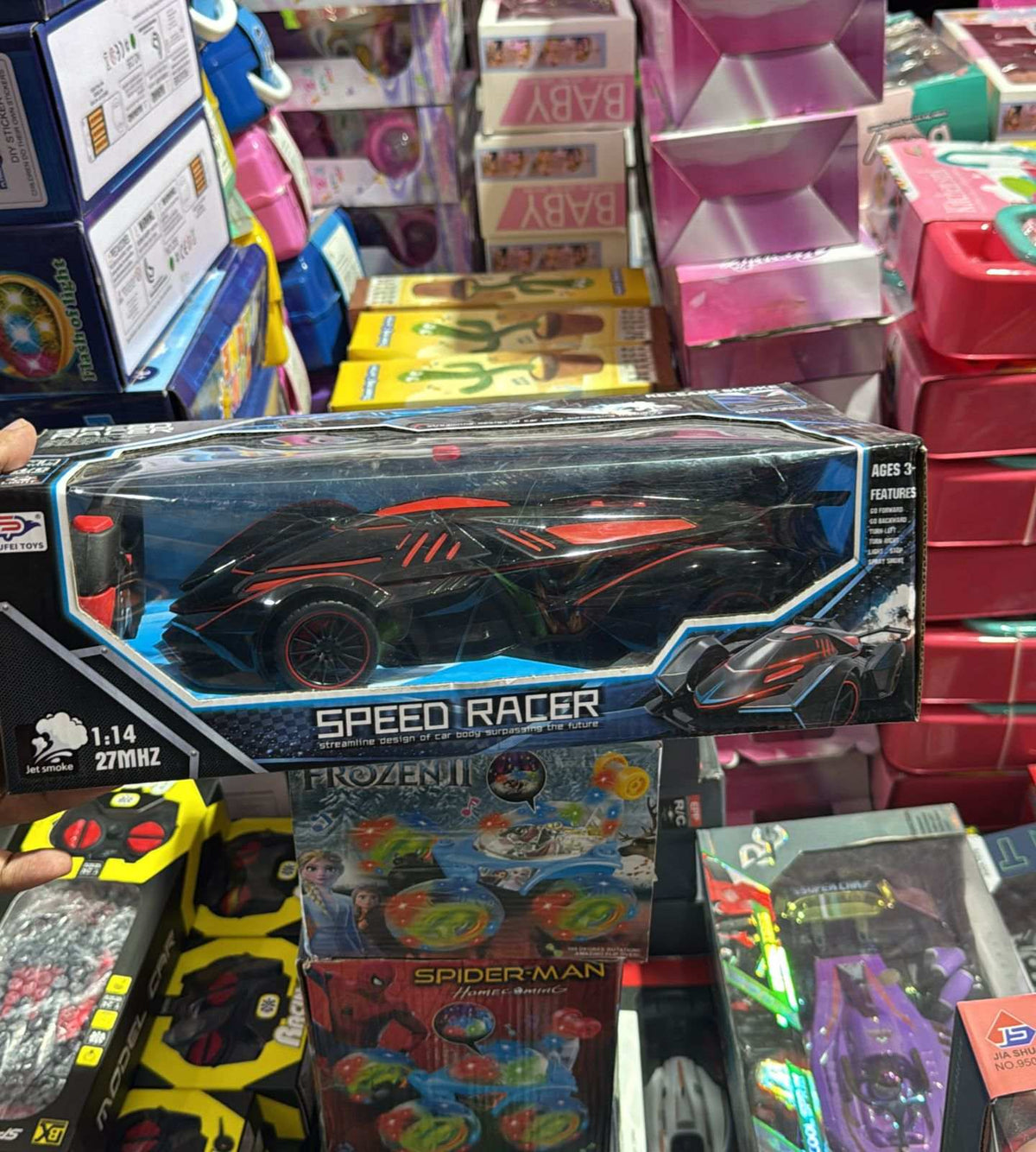 Speed Racer RC Car 1:14 Scale | Jet Smoke Remote Control Sports Car - KidsMall