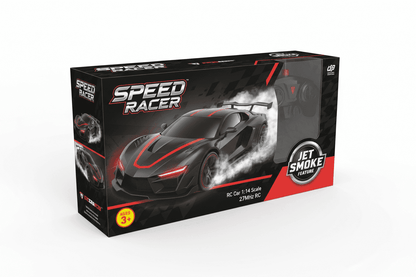 Speed Racer RC Car 1:14 Scale | Jet Smoke Remote Control Sports Car - KidsMall